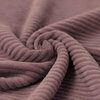 old mauve cotton knitted corduroy jersey fabric