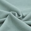 sea green cotton rib jersey fabric