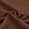 brown cotton rib jersey fabric