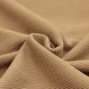 camel cotton rib jersey fabric