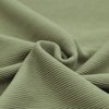 olive green cotton rib jersey fabric