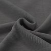 dark grey cotton rib jersey fabric