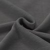 donker grijs melee fijne katoenen Baby Ottoman rib tricot