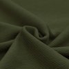 army green cotton rib jersey fabric