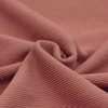 claypink cotton rib jersey fabric