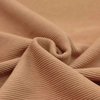 peach cotton rib jersey fabric