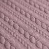 old pink old mauve knitted cable jacquard jersey