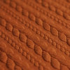 cognac kabel jacquard tricot