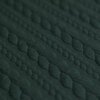 dark green knitted cable jacquard jersey