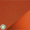terracotta zwart confetti druppels stip - biologische french terry