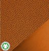 cognac zwart confetti druppels stip - biologische french terry (op=op) V