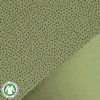 olijf groen zwart confetti druppels stip - biologische french terry