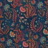 donker blauw bladeren (terracotta cognac groen) jeans - denim look - digitaal - tricot (op=op)