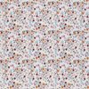 beige (kiezel) roze rood wit blauw oranje mini bloemetjes - digitaal tricot