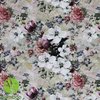 beige wit mauve groen paars roze (terracotta) romantische bloemen - BAMBOE digitale tricot (op=op)