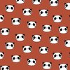 terracotta wit zwart panda flanel (op=op)