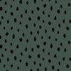 army groen black scratch painted dots french terry organic