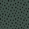 army groen black scratch painted dots french terry organic