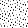 white black scratch painted dots french terry organic