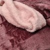 oud roze licht - mauve dubbelzijdige wellness fleece (op=op)