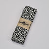 white black cheetah bias jersey binding 2cm wide - 3mtr long