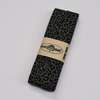 army black cheetah bias jersey binding 2cm wide - 3mtr long
