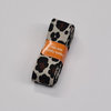 beige black leopard bias binding 2cm wide - 2mtr long