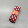 terracotta with white stripes binding 2cm wide - 2mtr long