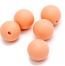 salmon oranje rood siliconen ronde kraal 12mm - 5 stuks