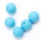 light blue plastic beat 12mm - 5 pcs