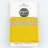 geel mosterd/oker goud (glitter) boordstof 7cm breed - 135cm/kaartje (op=op)