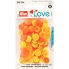 geel oker oranje assortie kam snaps 12.4mm - 30 stuks