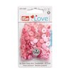 roze assortie kam snaps mini 9mm - 36 stuks Prym