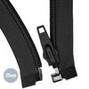 black Divisible Zipper YKK nylon 25cm