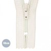 white (ecru) Zipper YKK nylon 40cm