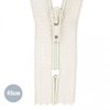 white (ecru) Zipper YKK nylon 50cm