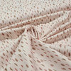 nude pink white beige leafs dots beans organic cotton