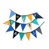 yellow green blue black white pirates garland 18pcs double or 36 pcs single