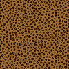 camel/cognac bruin zwart luipaard rondjes - biologische tricot