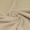 beige (taupe) katoenen BREDE Baby rib tricot SOFT