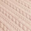 nude pink knitted cable jacquard jersey