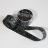 black sliver tape measure