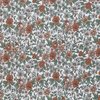 nog 1.1m - wit (off white) cognac groen vintage bloemen - digitale tricot (op=op)