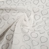 white embroidery hearts cotton