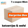 nog 1 - surprise doos - katoentjes en wafel - 7 coupons 90cm (op=op)