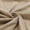 beige cotton pointelle stripes jersey