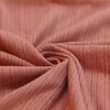 roze-terracotta katoenen Pointelle (strepen) tricot