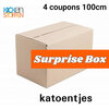 surprise doos - katoentjes - 4 coupons 100cm