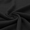 black cotton mini cable jersey