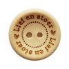 wooden button Lief & Stoer- 4 pcs